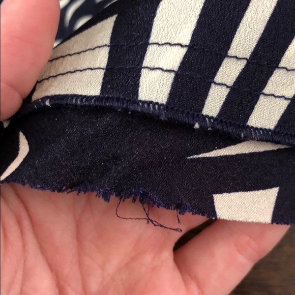 Anthropologie Nouveau Rose Skirt: Navy & Cream - Picture 6 of 6